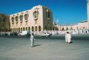 Moroccans going from Hassan II Mosque, Casablanca